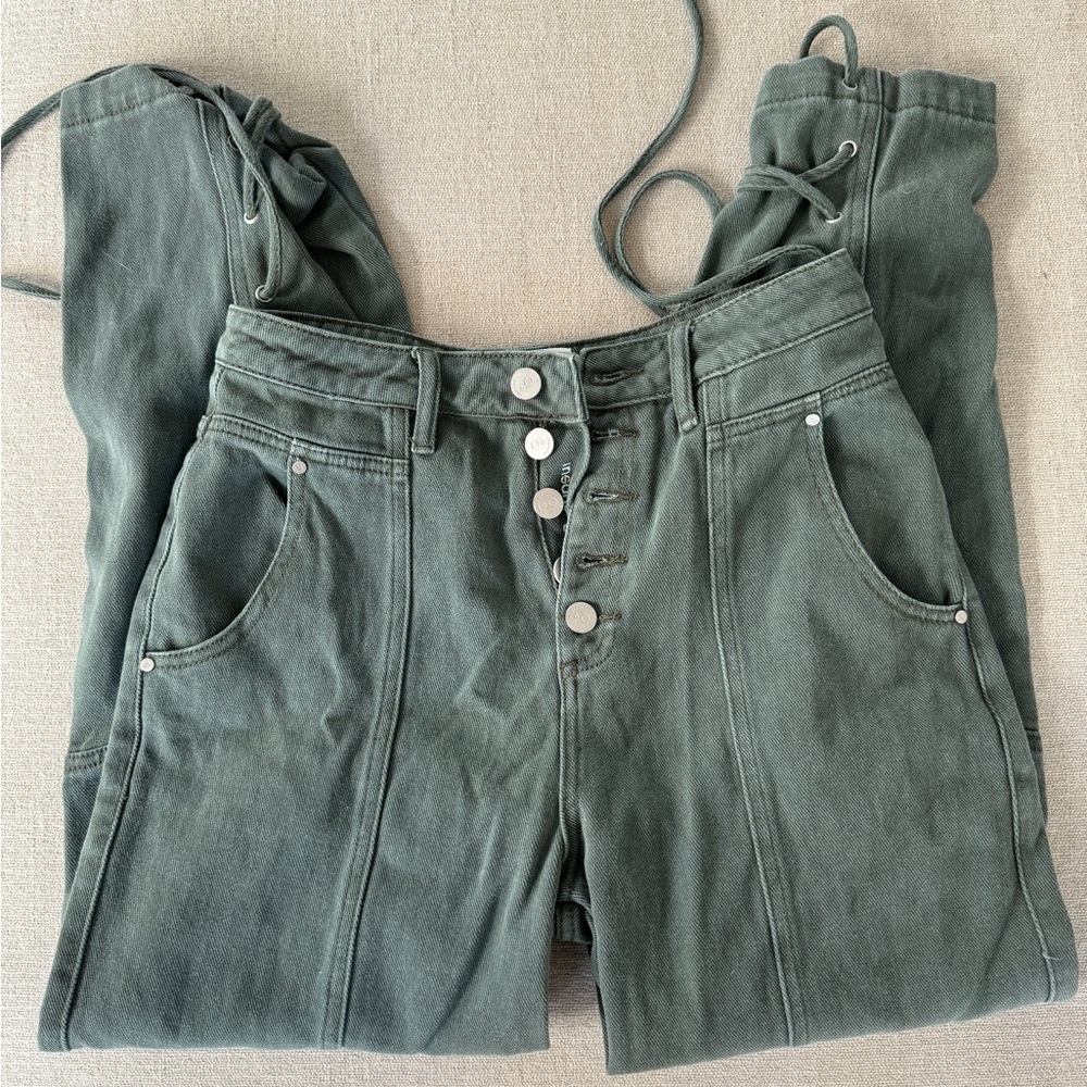 Insane gene green toe bottom jeans size 25